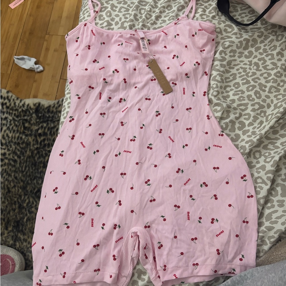 SKIMS pink cherry onsie 🍒